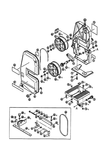 Table/trunnion/wheel drive