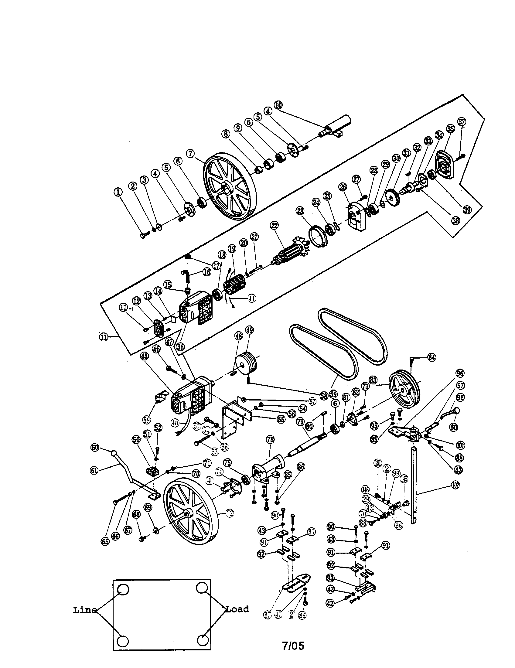 MOTOR/TOP WHEEL