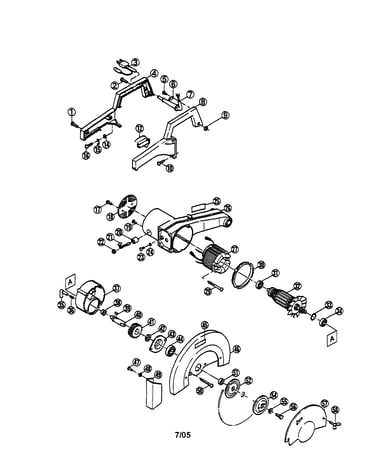 Field coil/armature/guard