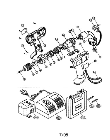 Drill 14.4v ctr handle