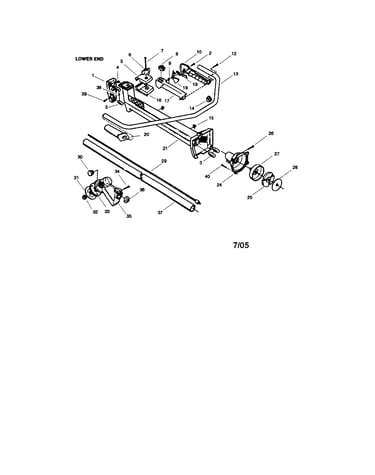 Clutch/handle/housing/gearbox