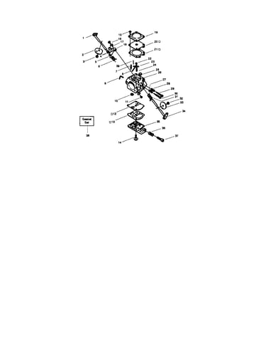Choke shaft/fuel system