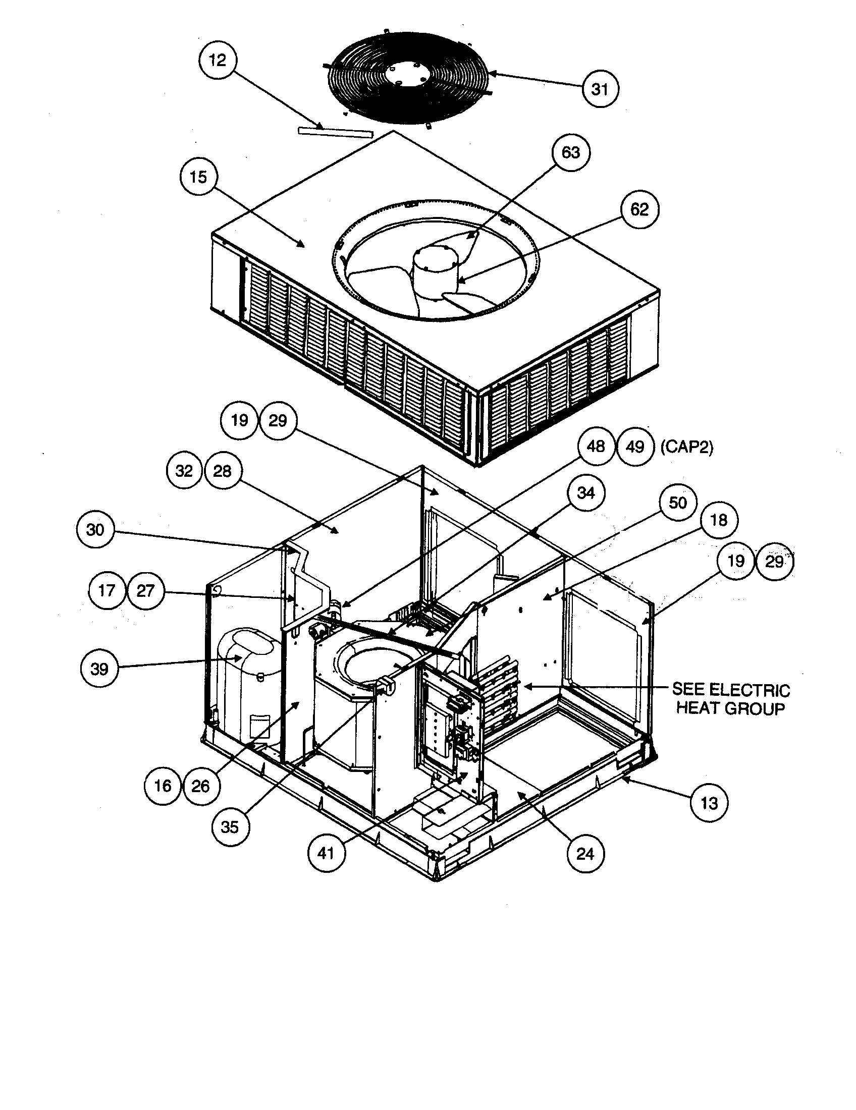 Base pan/insulation/top cover
