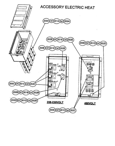 Accessory electric heat