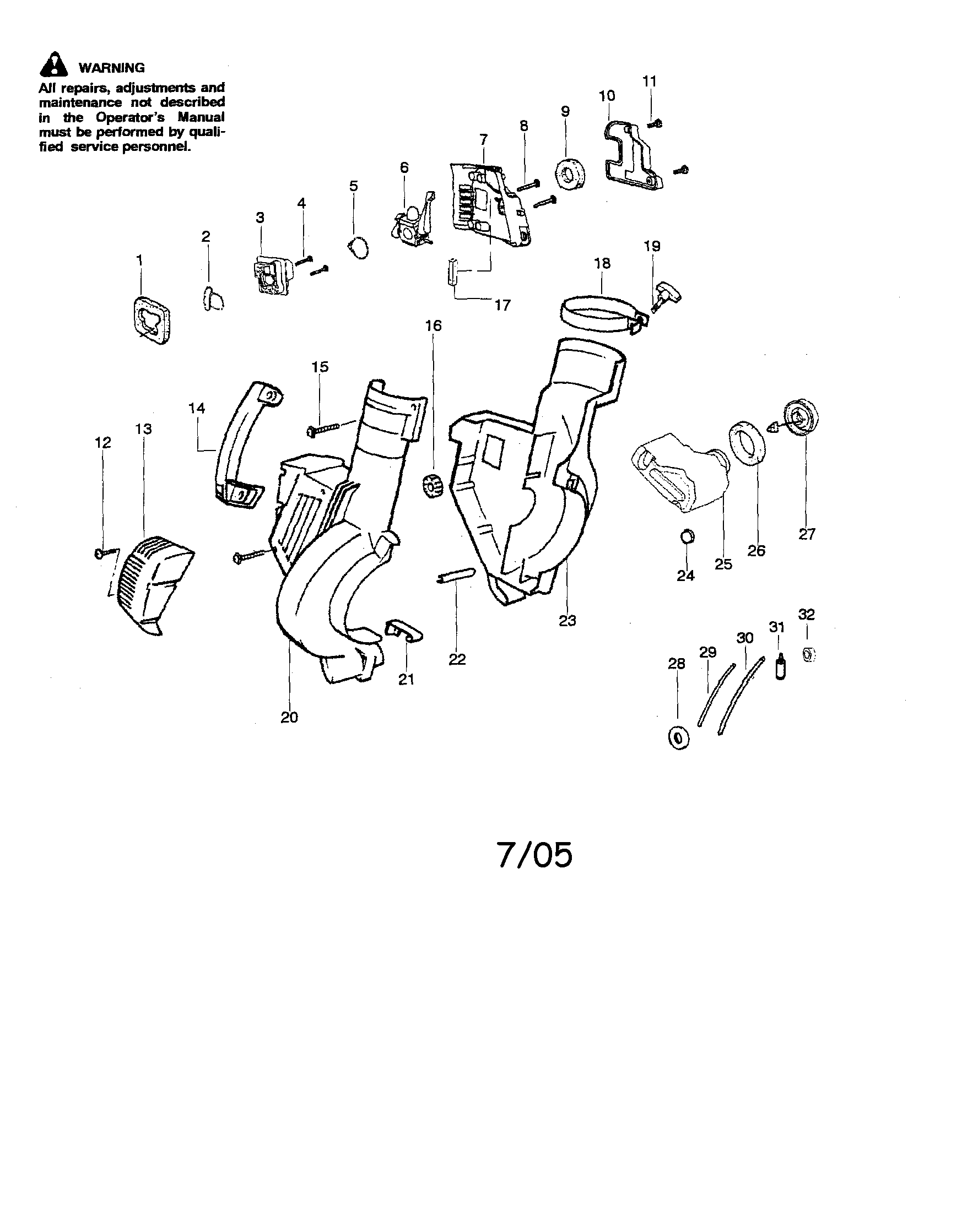 HOUSING/HANDLE/FUEL TANK