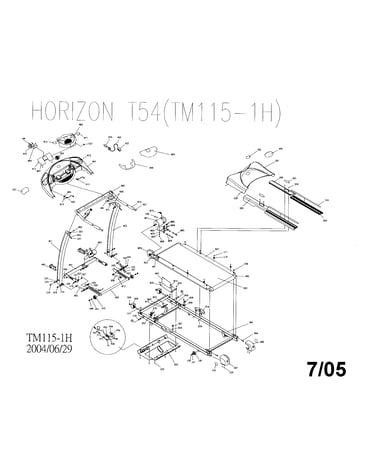 Horizon treadmill