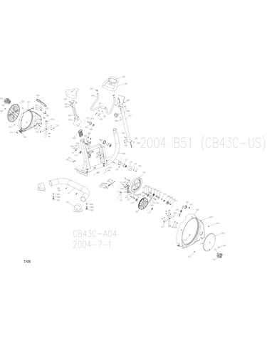 Exercise bike assembly