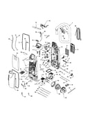 Dust compartment and motor