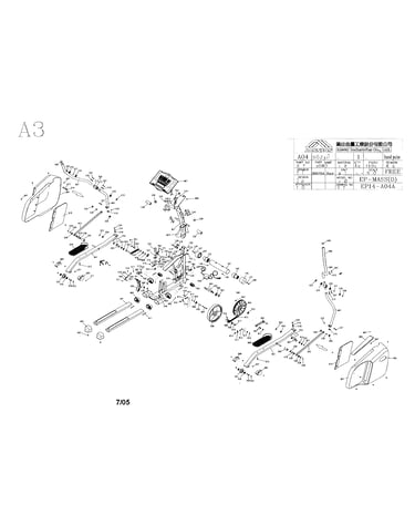 Elliptical assembly