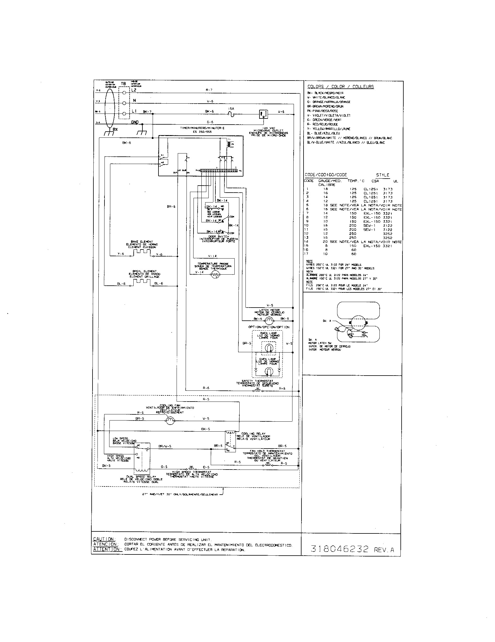 OVEN WIRING DIAGRAM