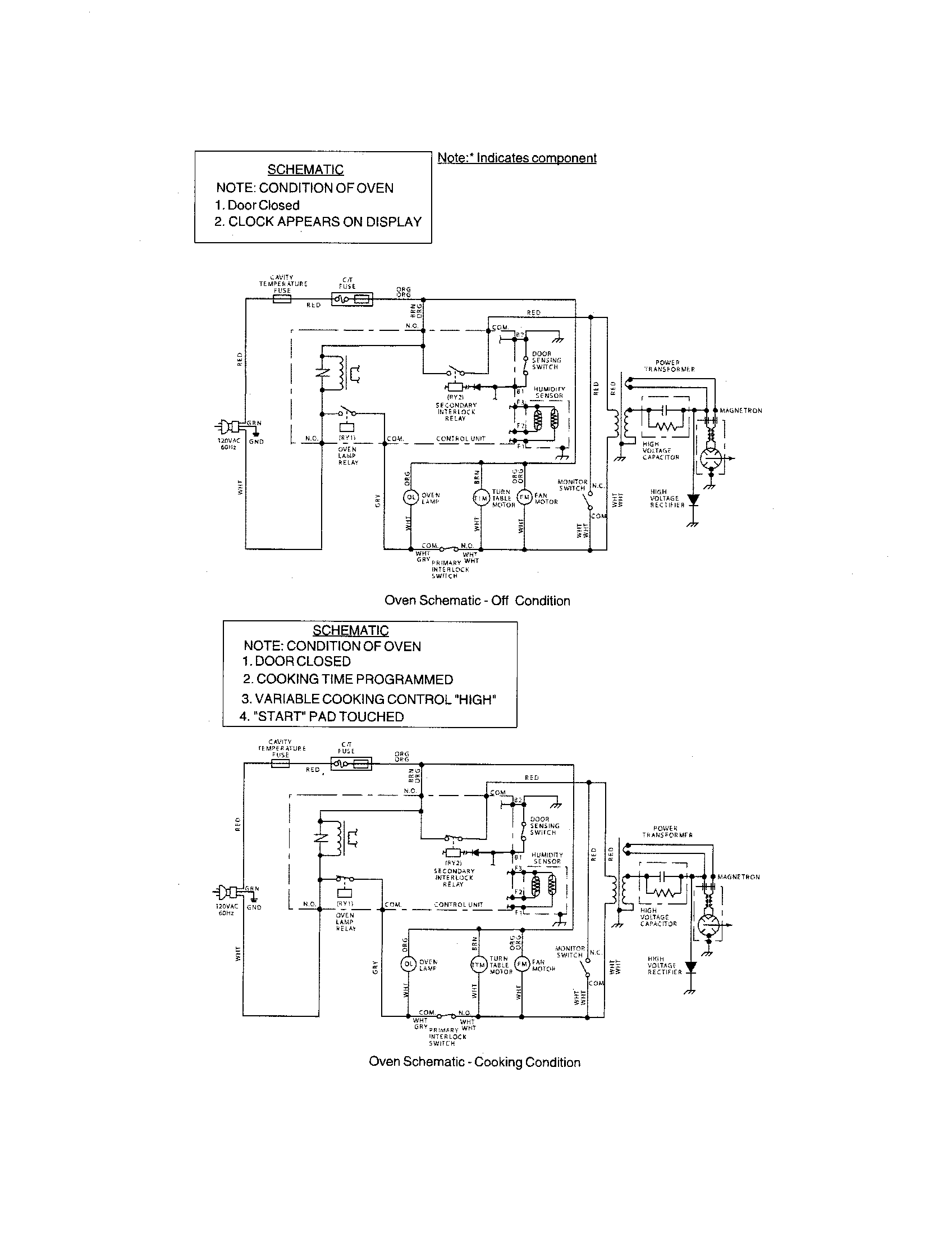 Microwave wiring diagram