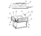 Carrier 48XP024040300 outdoor motor and fan blade gap diagram