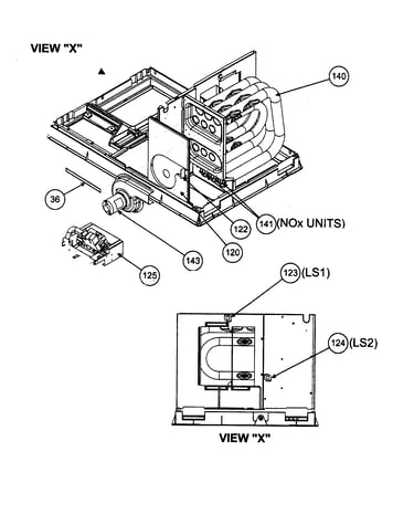 Gas section/insulation/blower