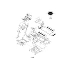 Horizon TSC3 treadmill assembly diagram