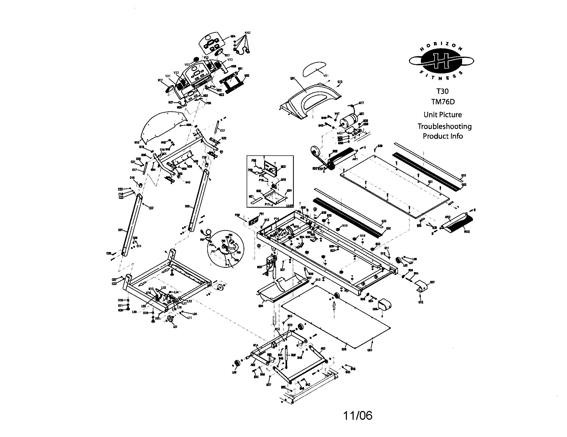 Treadmill assembly