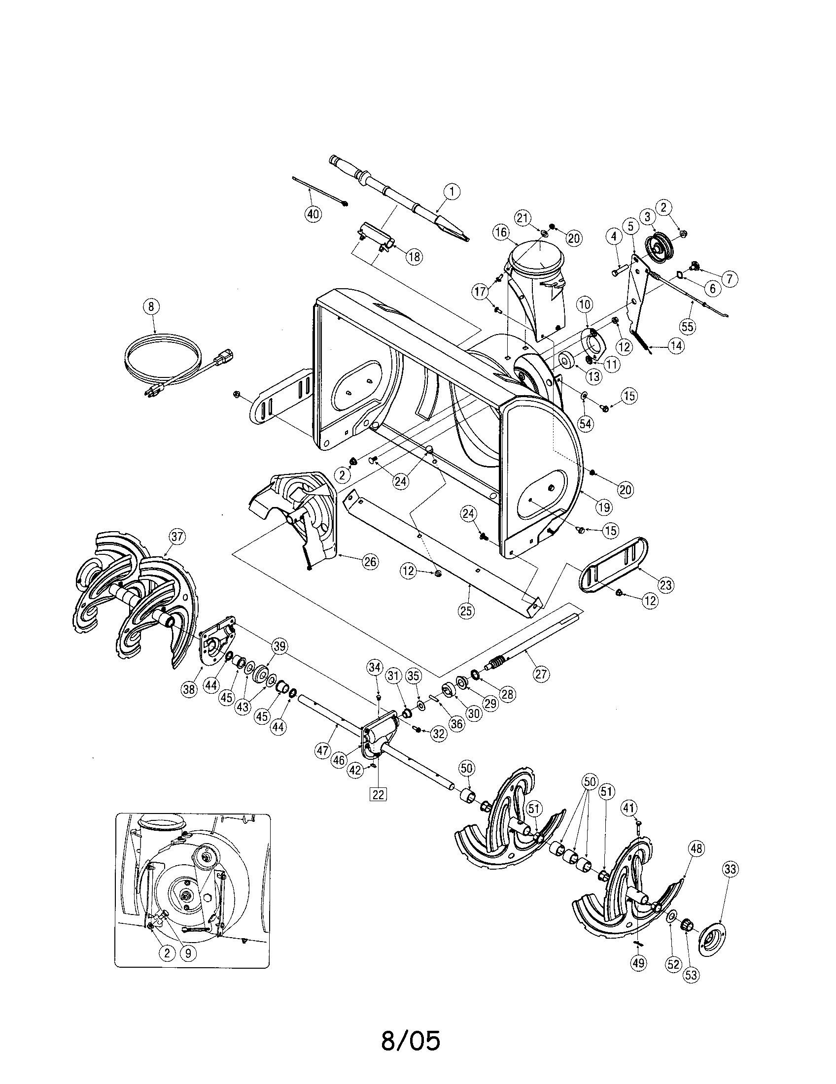 Auger/impeller/spiral