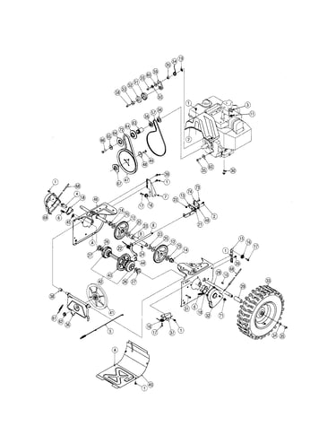Wheels/drive clutch