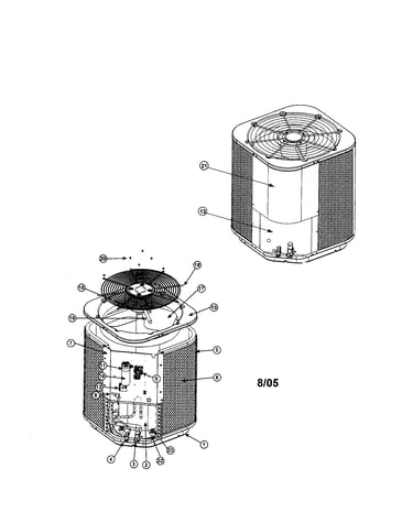 Split system air conditioner