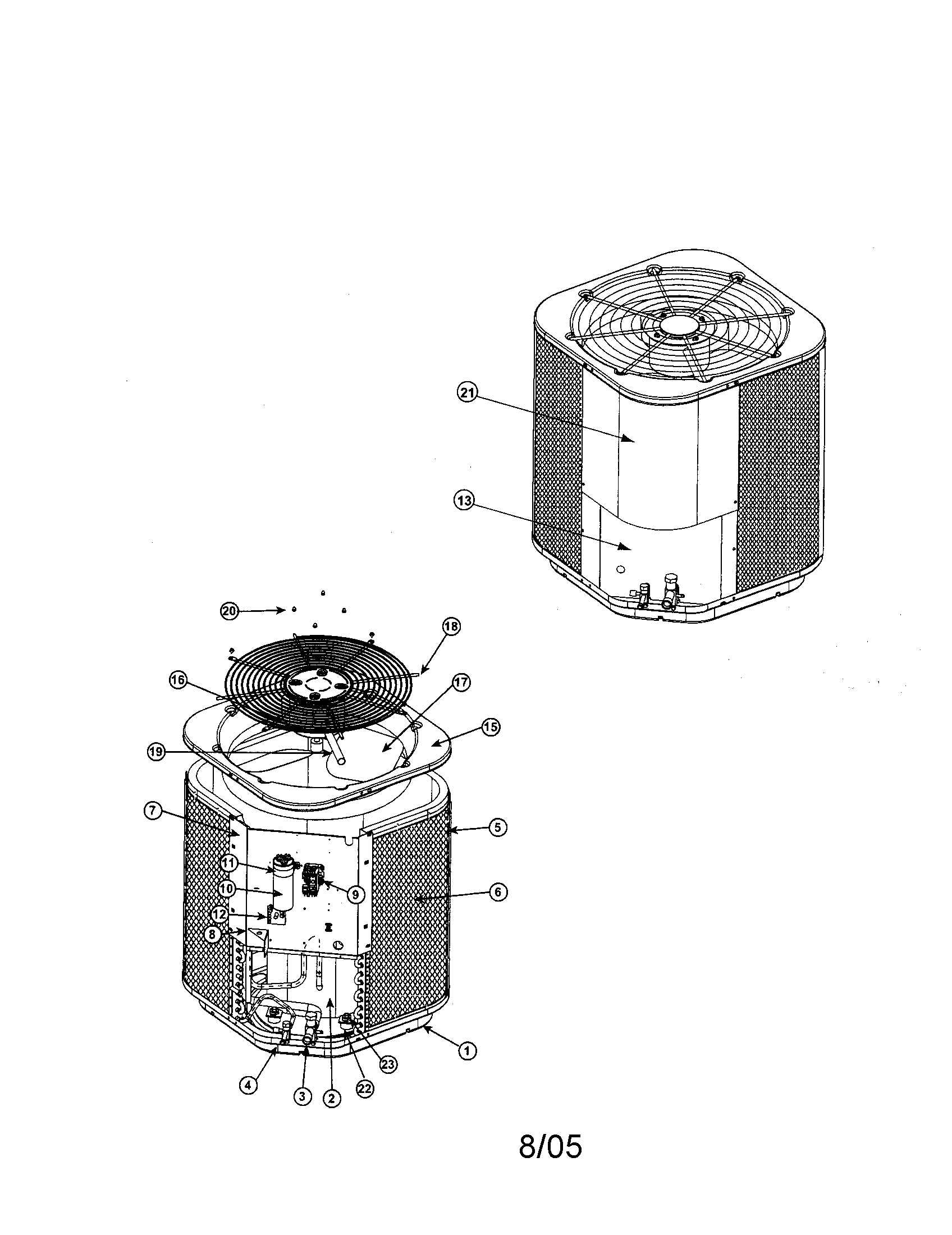 Split system air conditioner