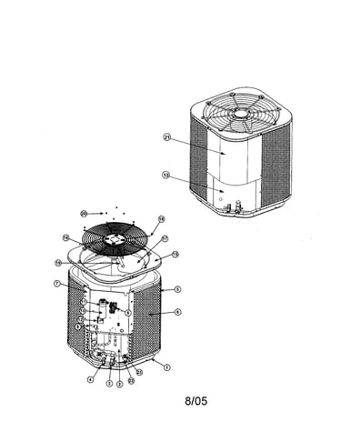 Split system air conditioner