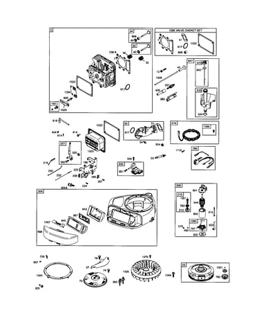 Cylinder-head/blower-housing