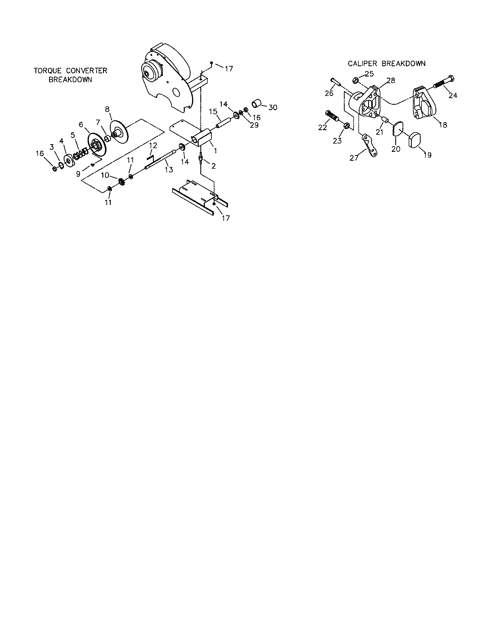 CHASSIS AND BRAKE HOUSING