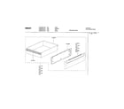 Bosch HGS242UC/01 warming drawer diagram