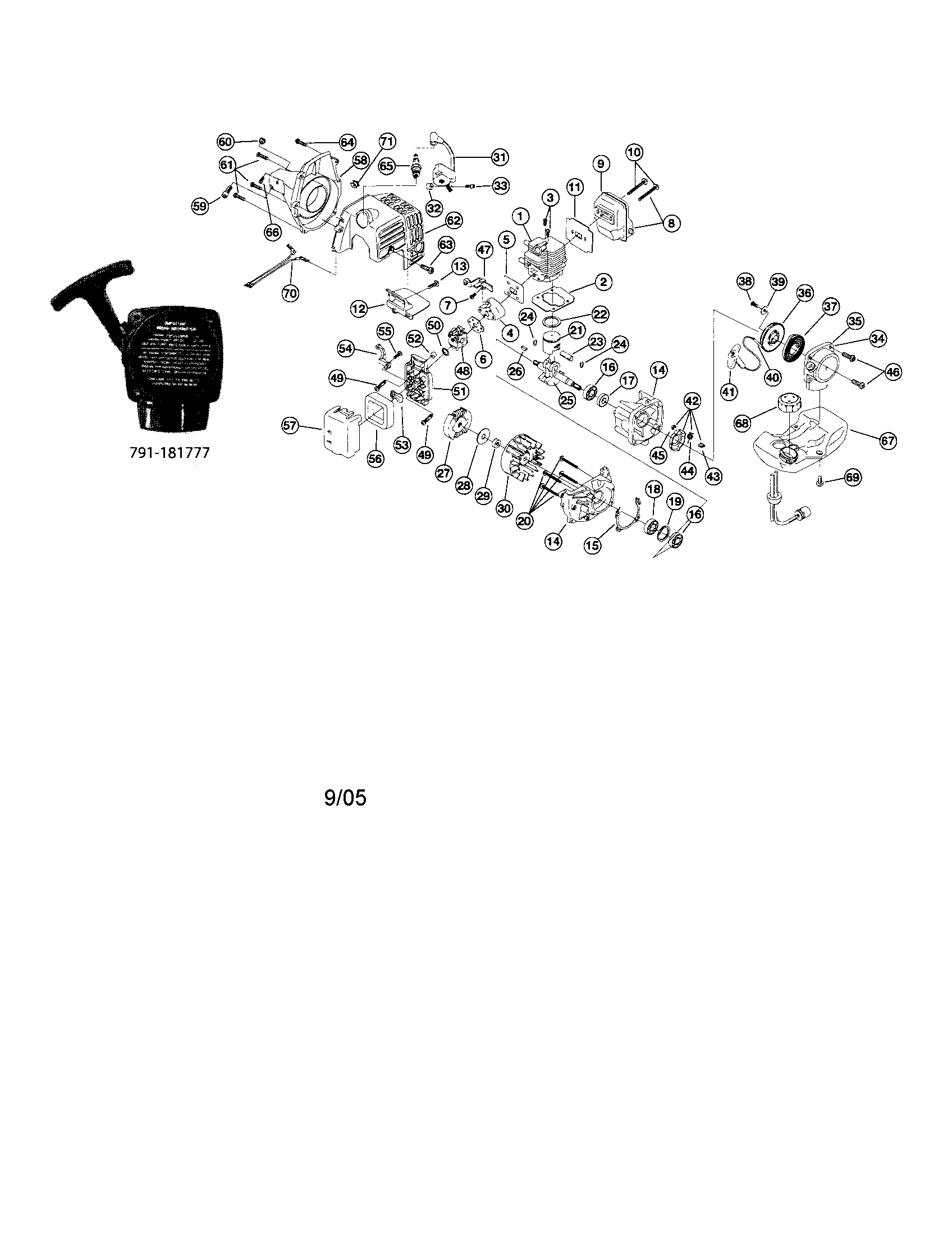 CYLINDER/CRANKCASE/MUFFLER