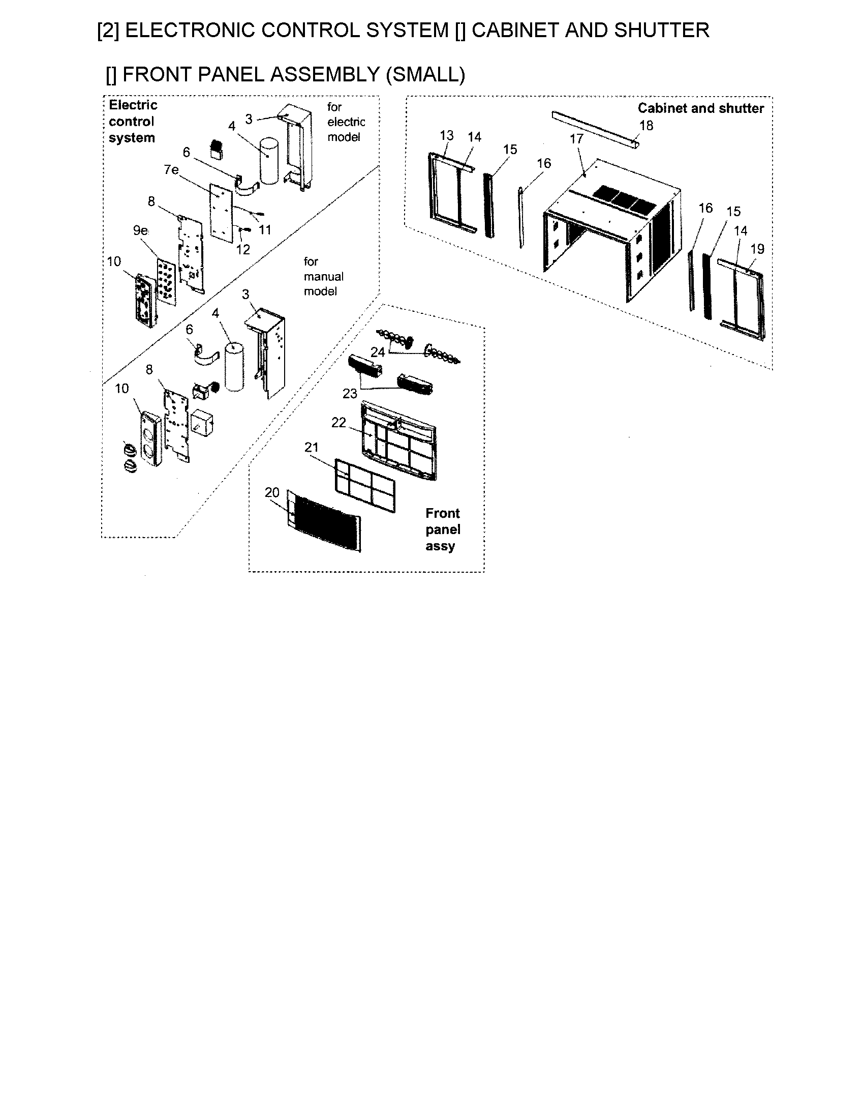 CABINET/FRONT PANEL/CONTROL SYSTEM