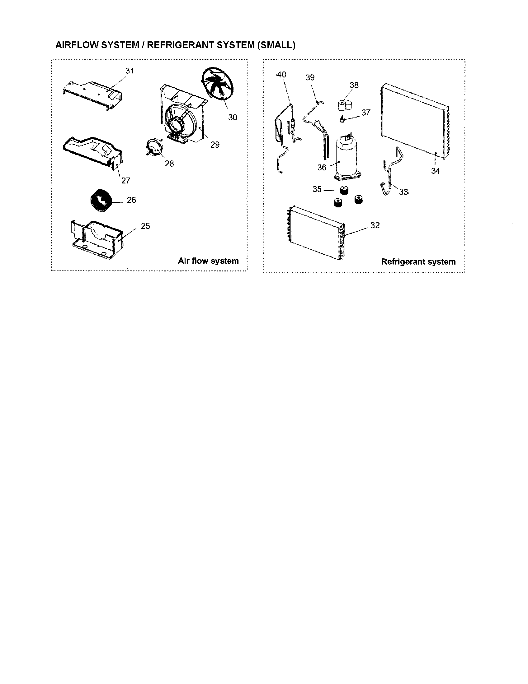 AIRFLOW SYSTEM/REFRIGERANT SYSTEM