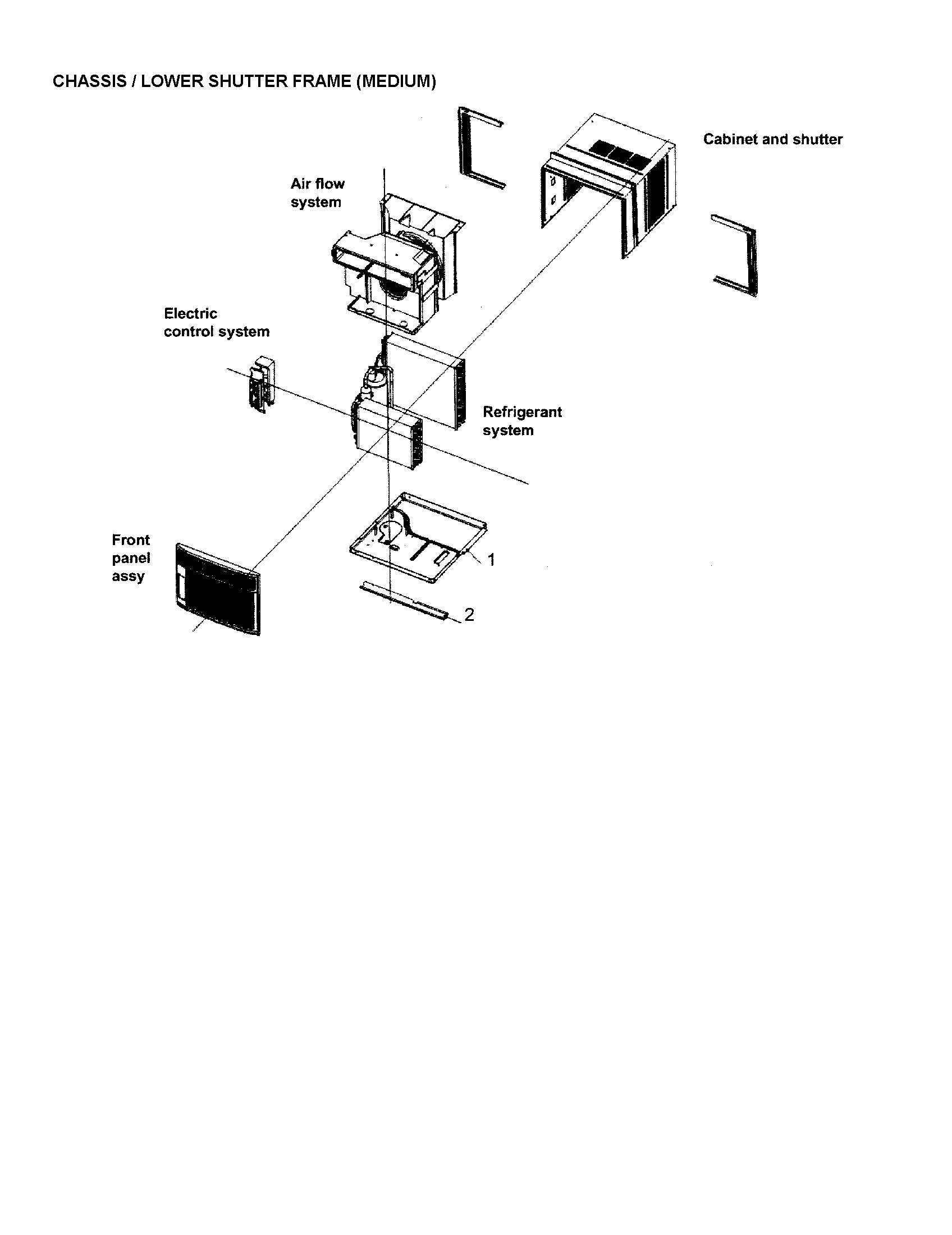 LOWER SHUTTER FRAME (MEDIUM)