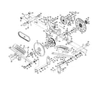 Proform 831285430 frame/pedals/flywheels diagram