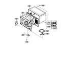 Kenmore 72166293500 cabinet assembly diagram