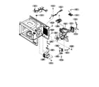 Kenmore 72166293500 ac cord and hv diode assembly/fan diagram
