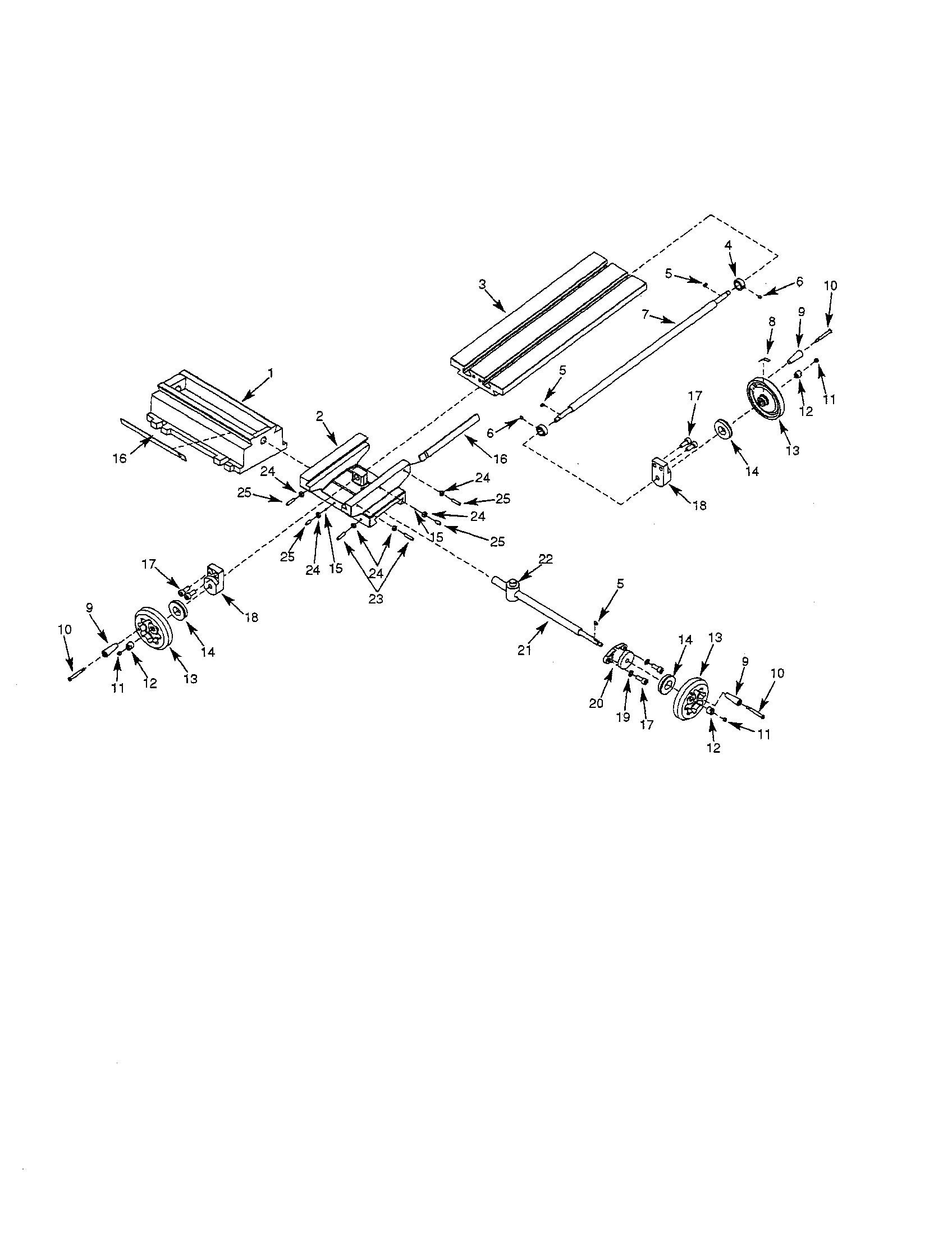 Compound milling table