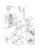 Dust compartment and motor