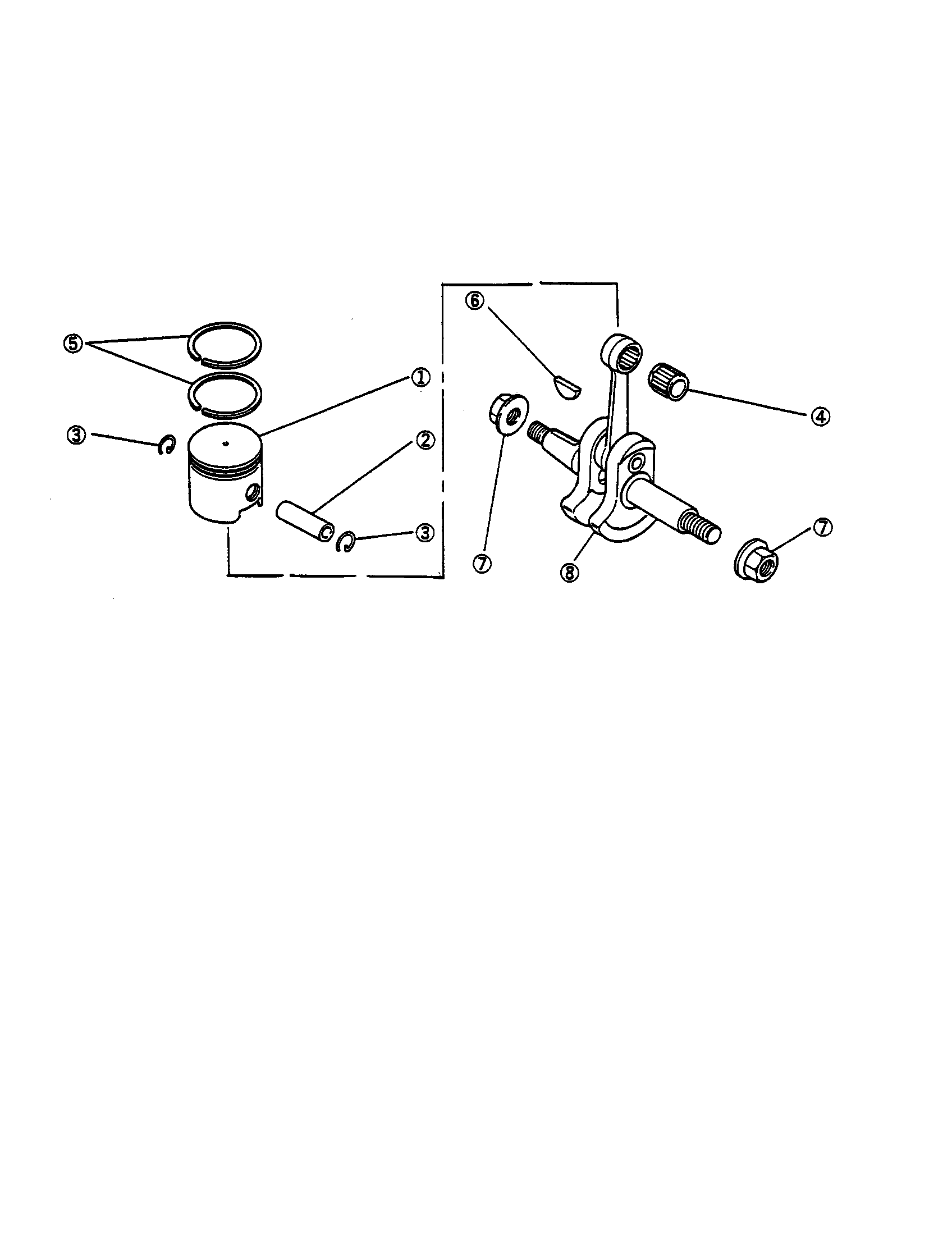 Crankshaft and piston system
