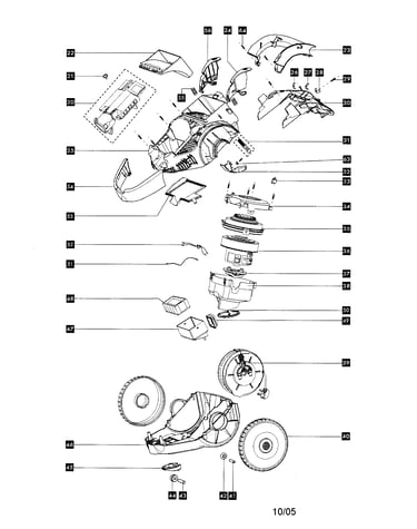 Motor/cover/wheels