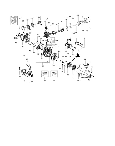 Cylinder/crankshaft/crankcase