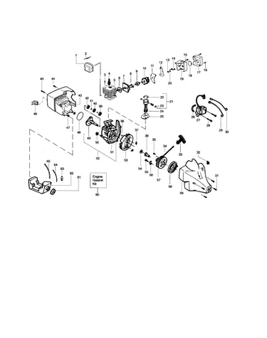Crankshaft/crankcase/cylinder