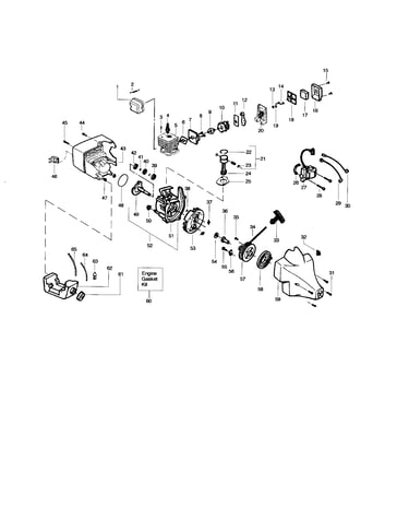 Cylinder/crankshaft/crankcase