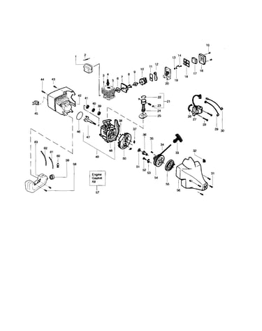 Crankshaft/crankcase/cylinder