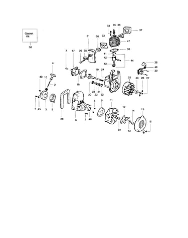 Cylinder/crankshaft/crankcase