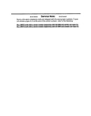 Service note