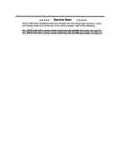 Service note