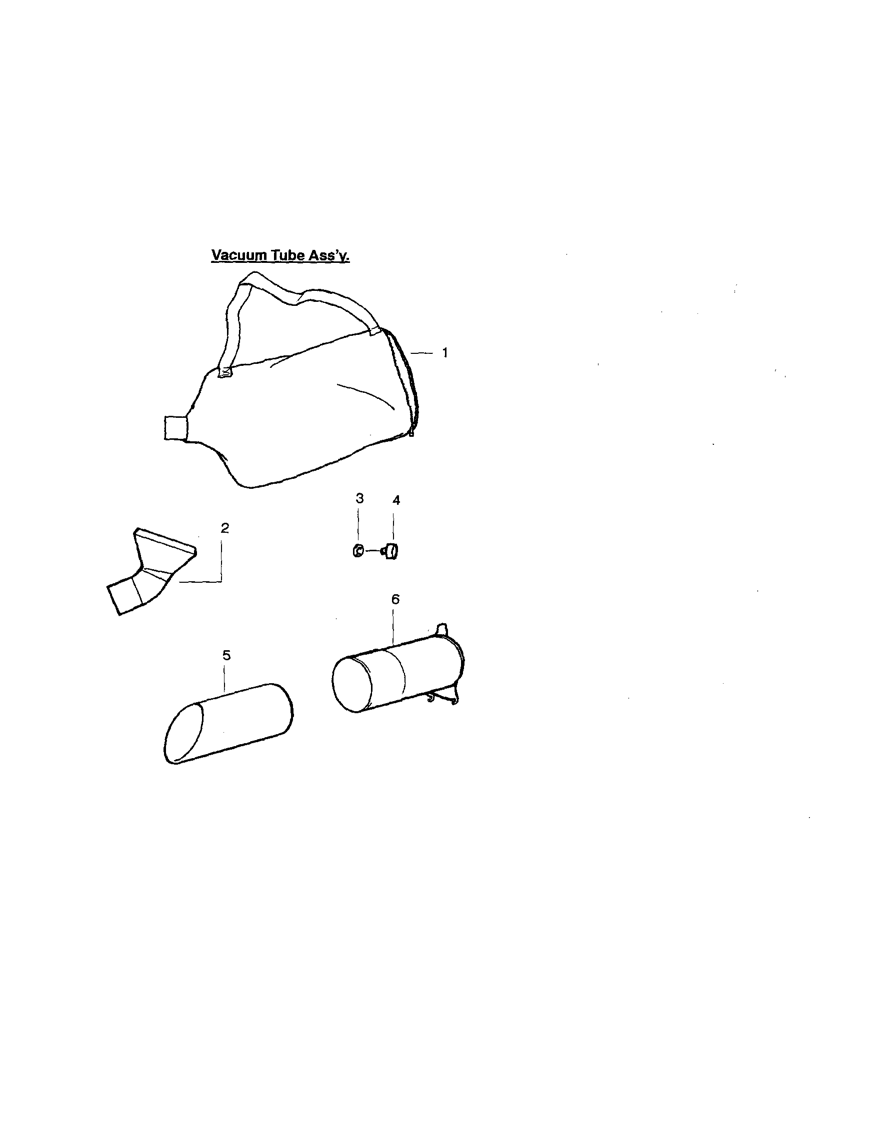Bag and tube assembly