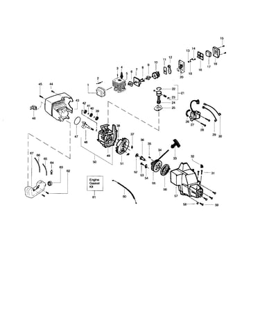 Cylinder/crankshaft/crankcase