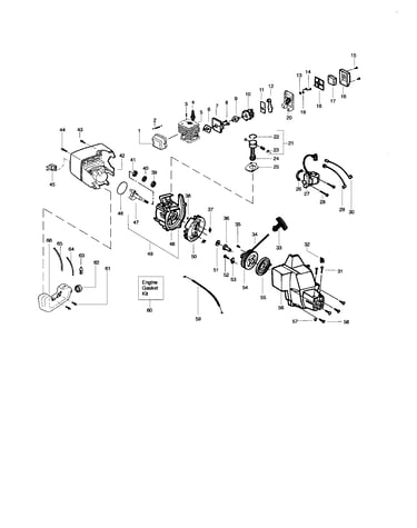 Cylinder/crankshaft/crankcase
