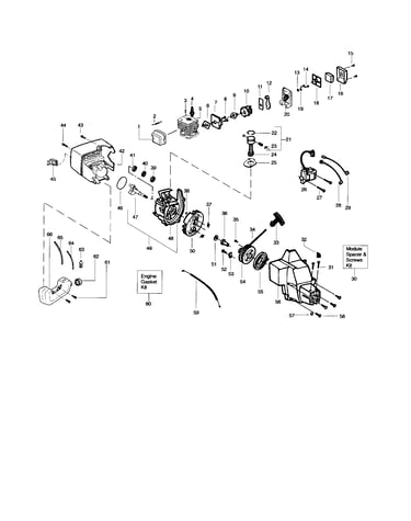 Cylinder/crankshaft/crankcase