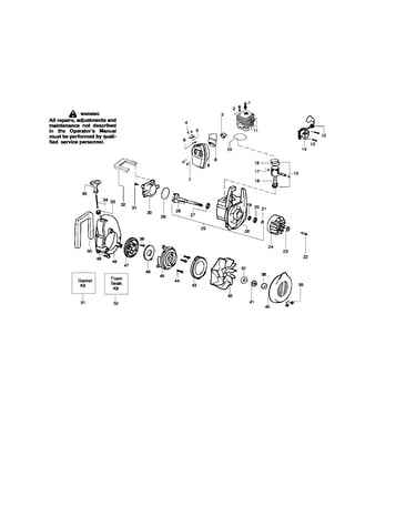 Cylinder/crankshaft/crankcase